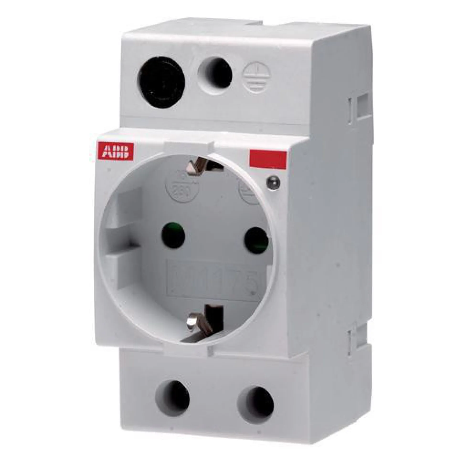 ABB Stikdåse, Schuko, DIN-skinne - M1175