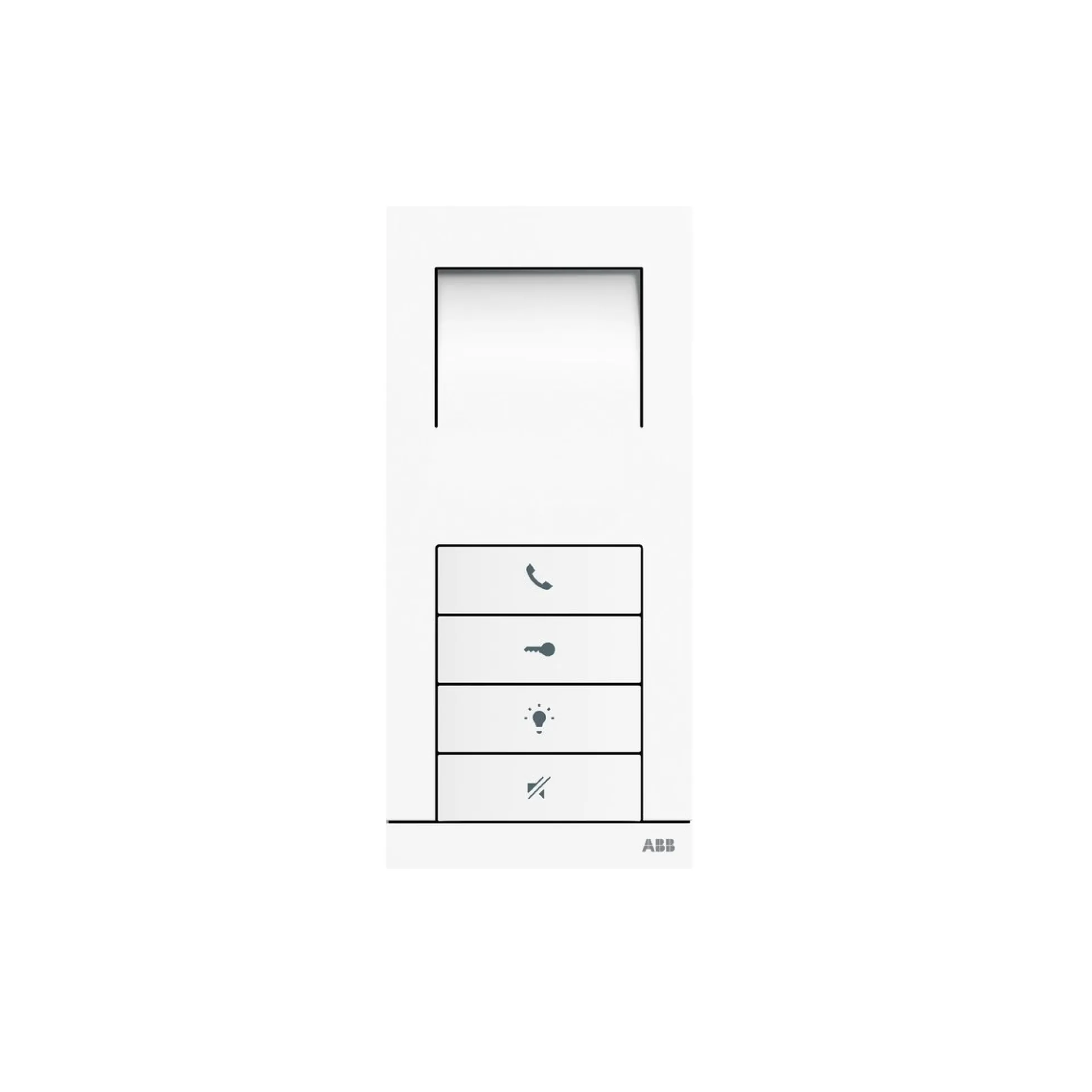 ABB Welcome, audio-svartelefon, hvid