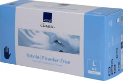 Abena Classic, engangshandske, blå nitril, pudderfri, str. L