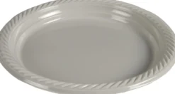 Abena Gastro tallerken, grå PP plast, Ø23 cm, 25 stk.
