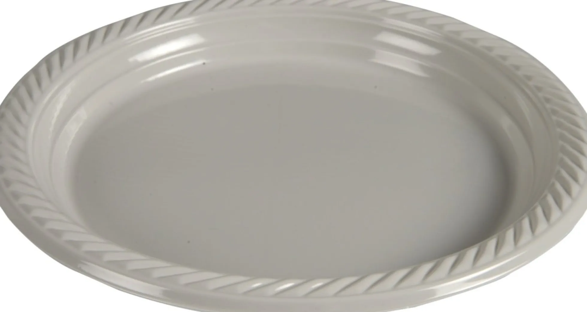 Abena Gastro tallerken, grå PP plast, Ø23 cm, 25 stk.