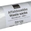 Abena Poly-Line Supersæk PLUS, 100 l, klar, 70x110cm, med tryk