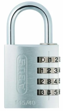 Abus kodehængelås 145/40, sølv, blister