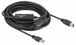 Active USB 3.2 Gen 1 kabel, USB Type-A til USB Type-B, 10 meter