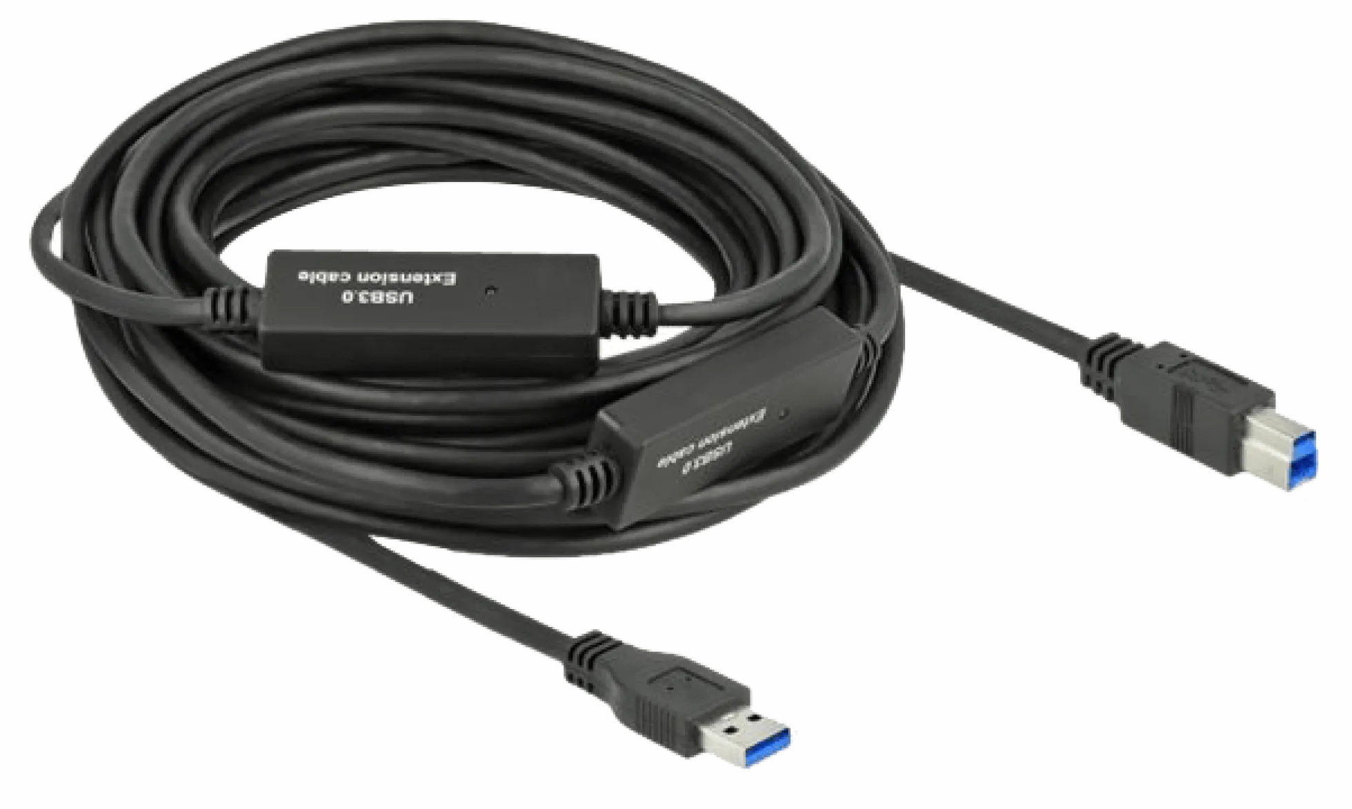 Active USB 3.2 Gen 1 kabel, USB Type-A til USB Type-B, 10 meter