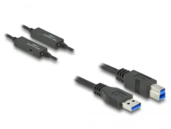 Active USB 3.2 Gen 1 kabel, USB Type-A til USB Type-B, 10 meter