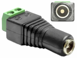 Adapter DC, 5.5 x 2.5 mm female > Terminal Block 2 pin