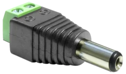 adapter DC 5.5 x 2.5 mm male > terminal block 2 pin
