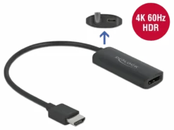 Adapter HDMI-A male til DisplayPort female, 4K 60 Hz - DeLock