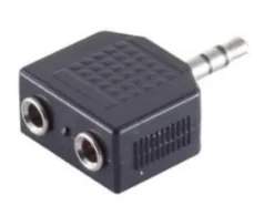 Adapter 3.5mm - 2x3.5mm M-F Stereo