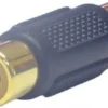 Adapter RCA Female/Female AUDAGG, Black