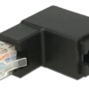 Adapter RJ45 plug angled > RJ45 jack Cat.6 UTP