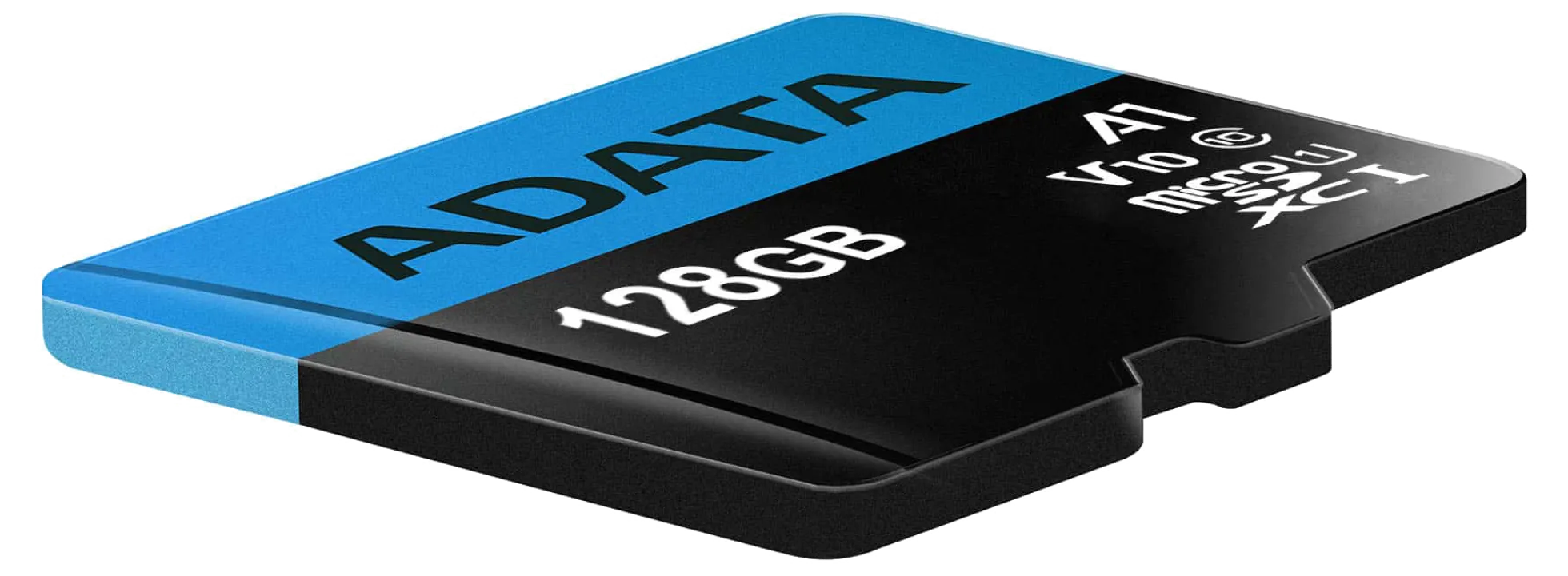 ADATA 64GB MicroSDXC kort med SD Adapter, UHS-I, Class 10, A1, blå