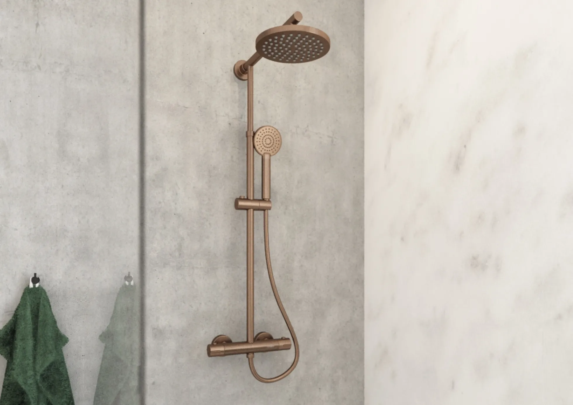 ADORA Infigo L 200 mm brusesæt, Rose Gold (børstet)