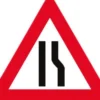 Advarselstavle, indsnævring højre kørebane A43,3, 70 cm, T3 refleks, DS/EN12899-1