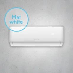 AE MAT PRO 9 komplet luft til luftvarmpe (A++/A+++), 3,32 kW, WiFi, <73 m², mat hvid indedel