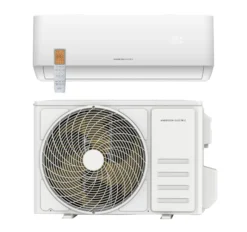 AE MAT PRO 9 komplet luft til luftvarmpe (A++/A+++), 3,32 kW, WiFi, <73 m², mat hvid indedel