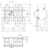Afbryder 160A, 2, 3P frontbetj center boks - Siemens