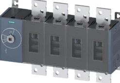 Afbryder 1000A, 5, 4P, frontbetjening venstre, flad terminal - Siemens