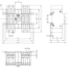 Afbryder 16A, 4P, frontbetjent, center - Siemens