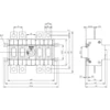 Afbryder 125A, 2, 4P, frontbetjent center - Siemens