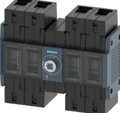 Afbryder 160A, 2, 4P frontbetjent, center, boks - Siemens