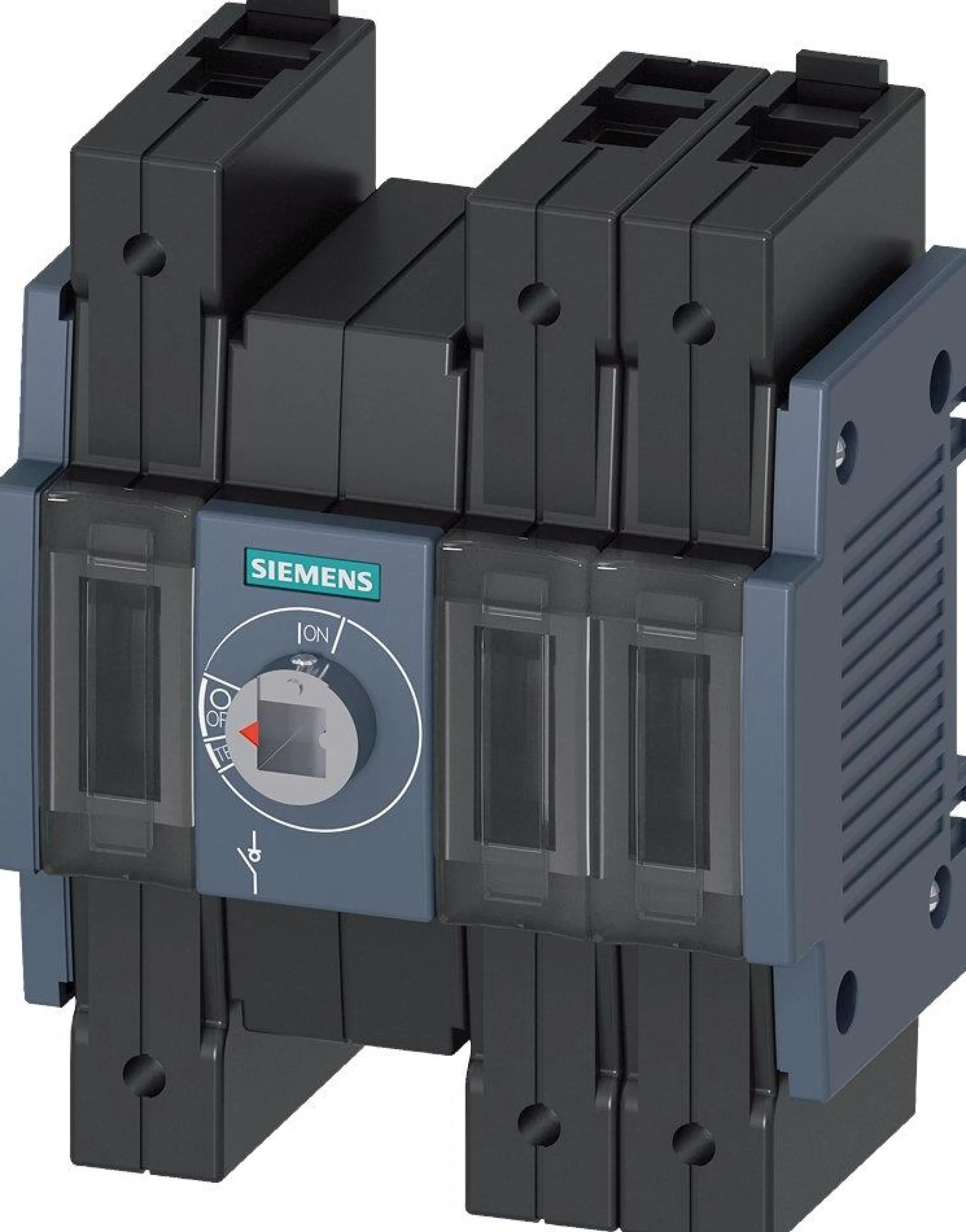 Afbryder 16A, 3P, frontbetjent, center - Siemens