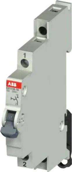 Afbryder E211-16-10, 1NO, 16A, 250V, 9mm bred