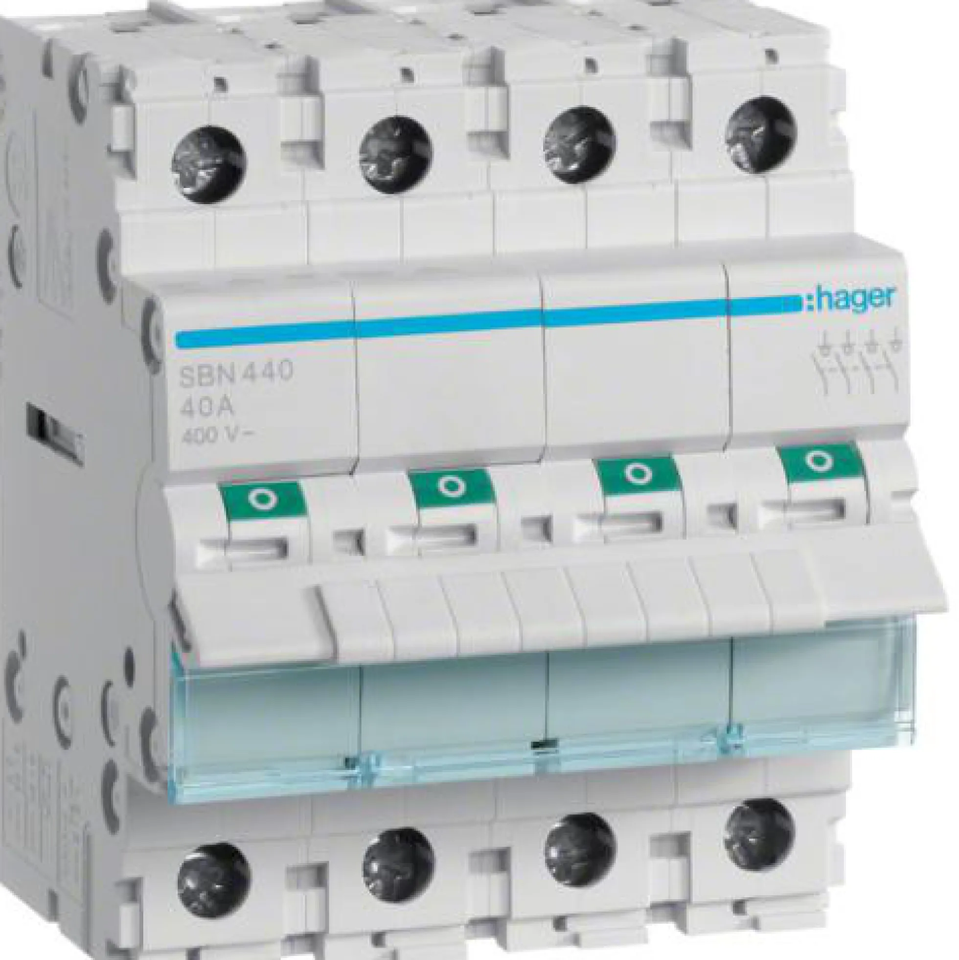 Afbryder 4P, 40A - Hager