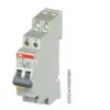 Afbryder 2P, 16A med gul LED, E211X-16-20 - ABB