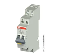 Afbryder 2P, 16A med gul LED, E211X-16-20 - ABB