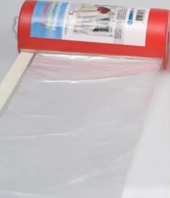Afdækningspapir med tape, 18 cm x 20 meter