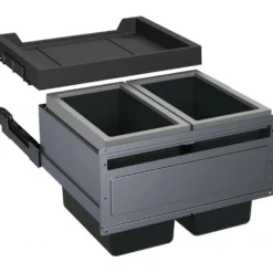 Affaldsbeholder Sorter FX60, 1 + 1 rum - Franke