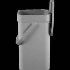 Affaldsspand Puro, 5 liter, grå plast, til organisk affald - EKO