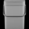 Affaldsspand Puro, 7 liter, grå plast - EKO