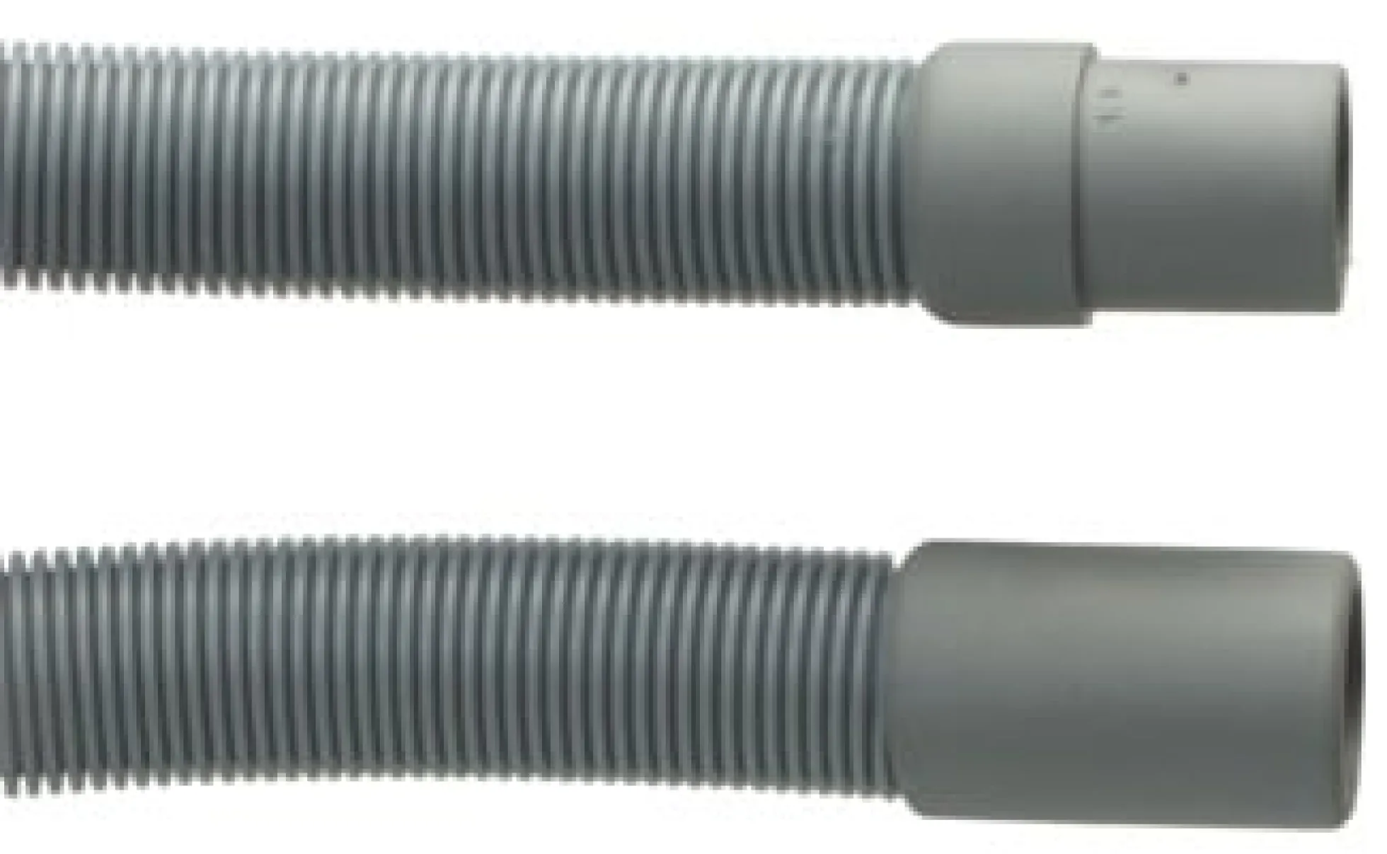 Afløbsslange med gummimuffer til opvaskemaskine m.v., 19 x 22 mm