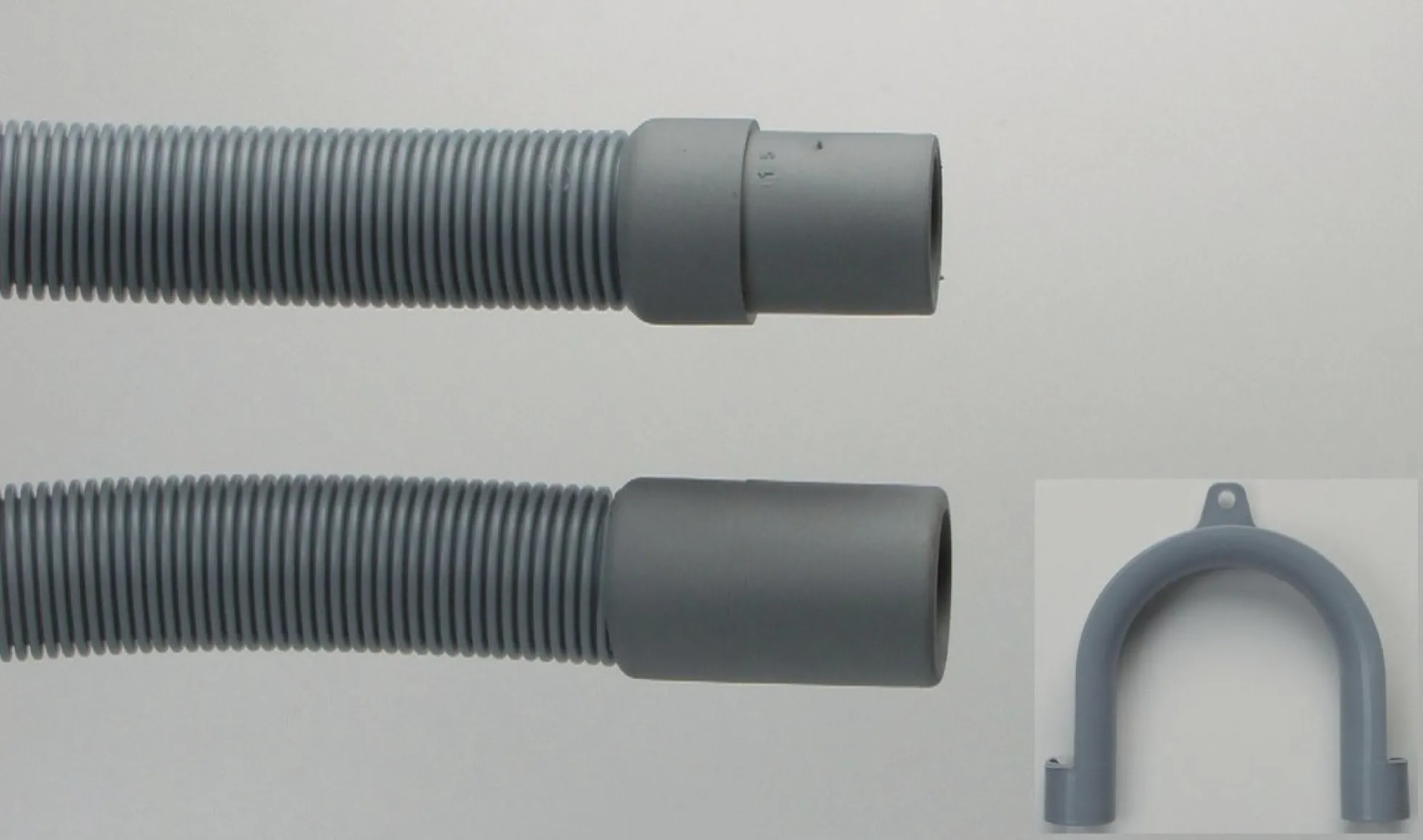 Afløbsslange, 2,5 meter, 19/22 mm, grå - Neoperl