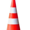 Afmærkningskegle, 50 centimeter, orange, med 2 malede reflekser