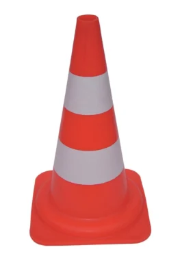 Afmærkningskegle 50 cm, rød/hvid
