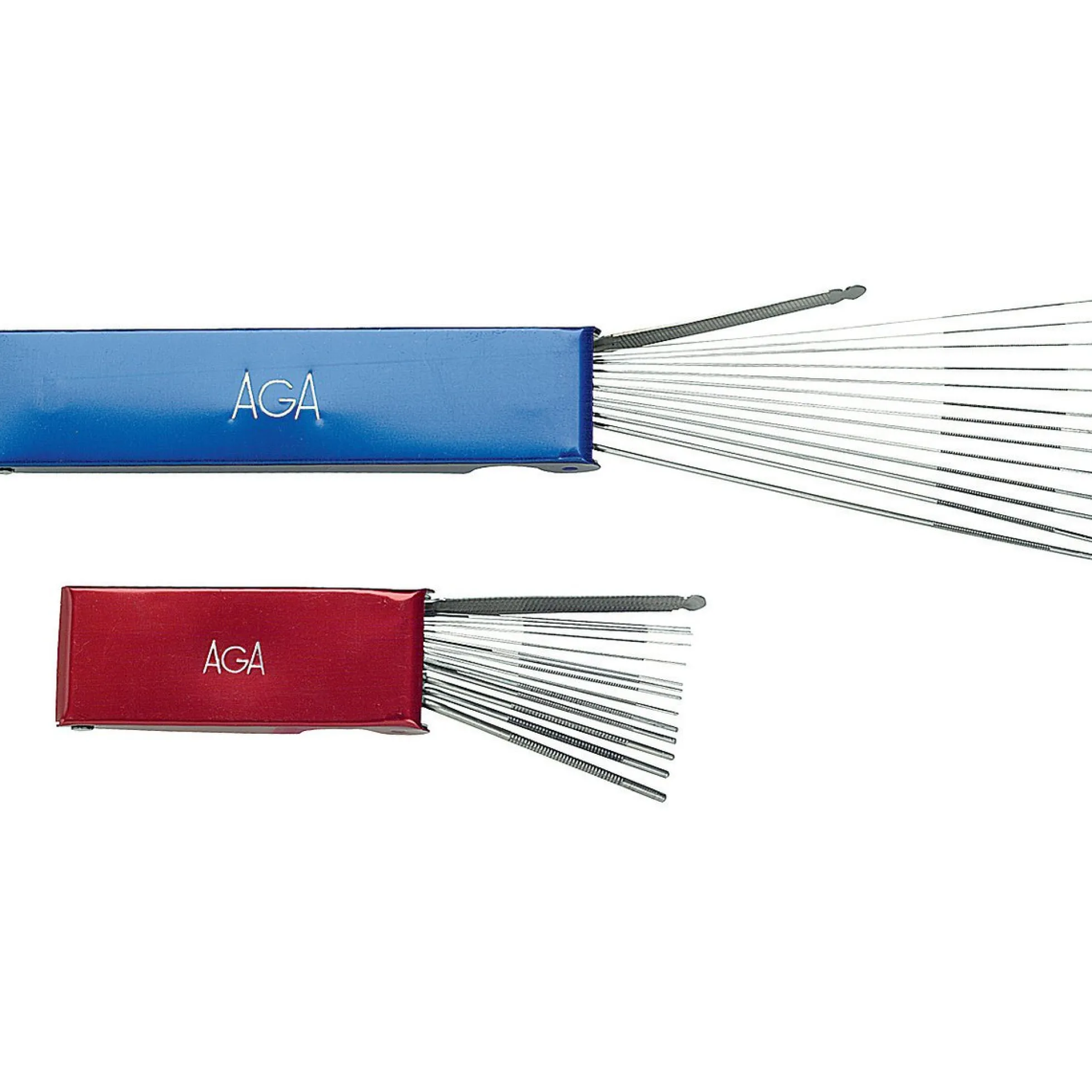 Aga rensenål, kort metalæske, Ø0,5 - 3,0 mm