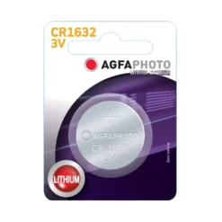 AgfaPhoto CR1632 knapcellebatteri, Lithium, 3V, 16 mm diameter, 3.2 mm højde