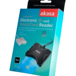 AKASA ekstern Smart Card-læser til USB, sort