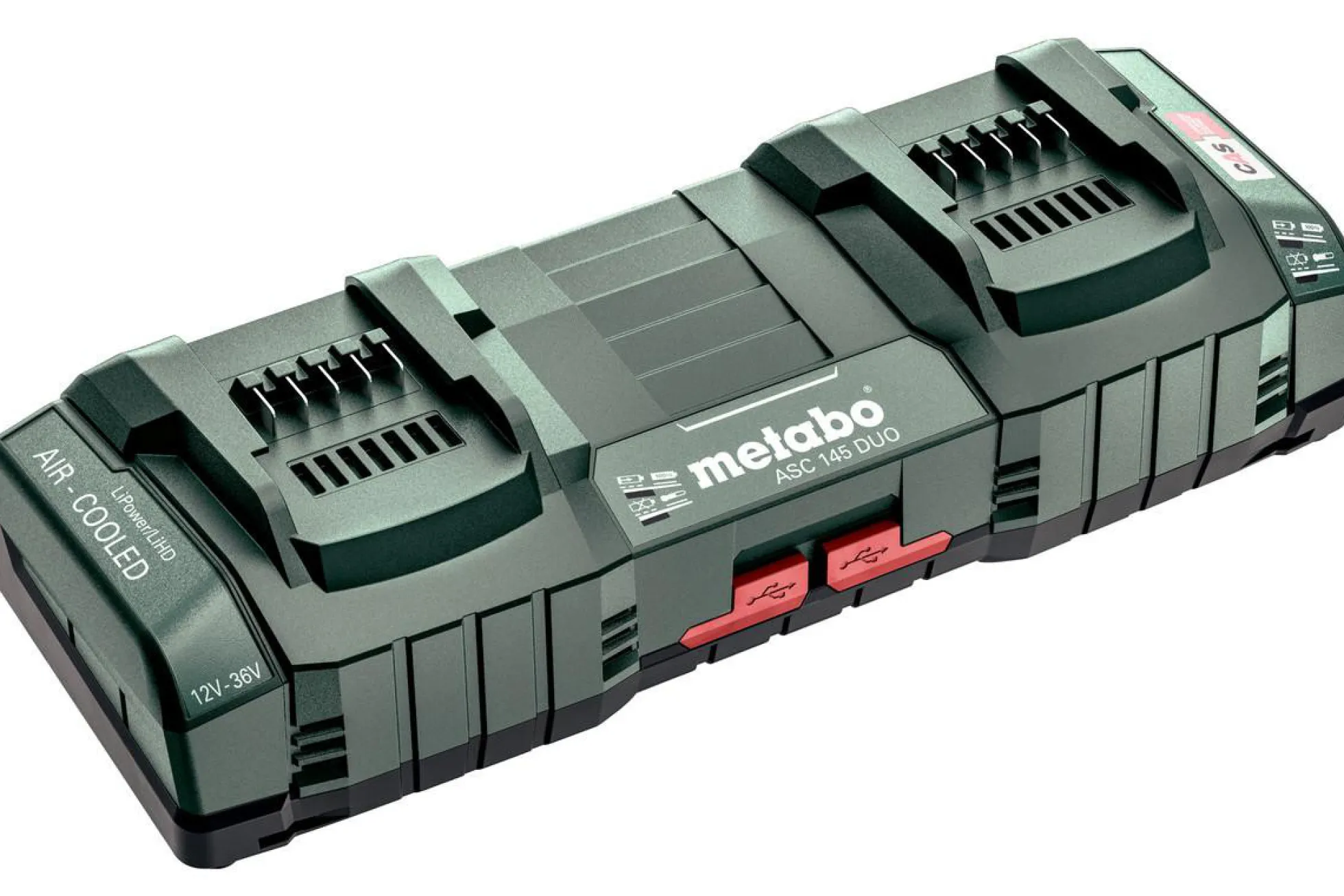 Akku dobbeltlader ASC 145 DUO, 12-36V - Metabo