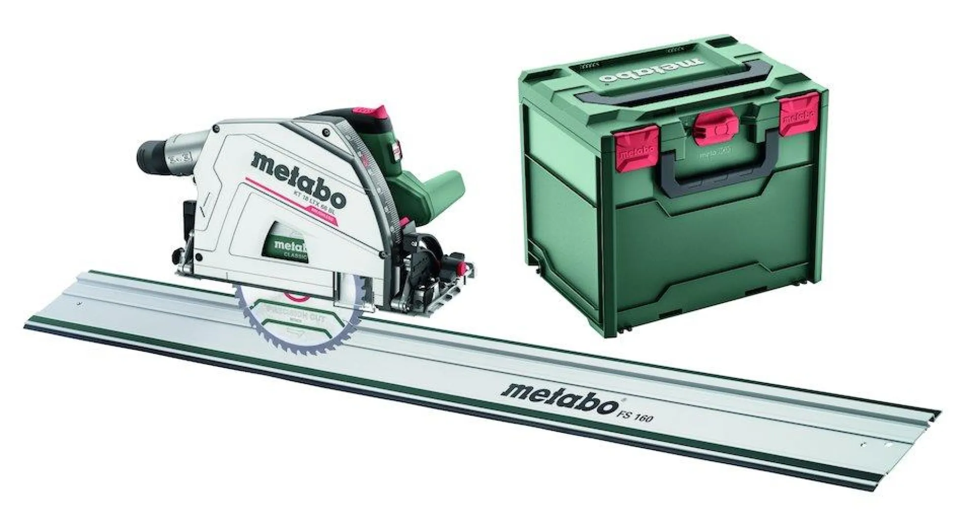 Akku dyksav KT18LTX66BL + føringsskinne - Metabo