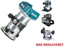 Akku fræser DRT50ZJ, 18V, 10.000-30.000 omdr./min, 2,1kg - Makita