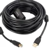 Aktiv USB 2.0 A-B kabel, 20 meter, med integreret repeater/forstærker, op til 480 Mbps dataoverførsel