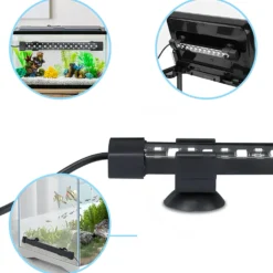 Akvarie armatur, 30 cm, 10W LED, RGB+NW, IP68
