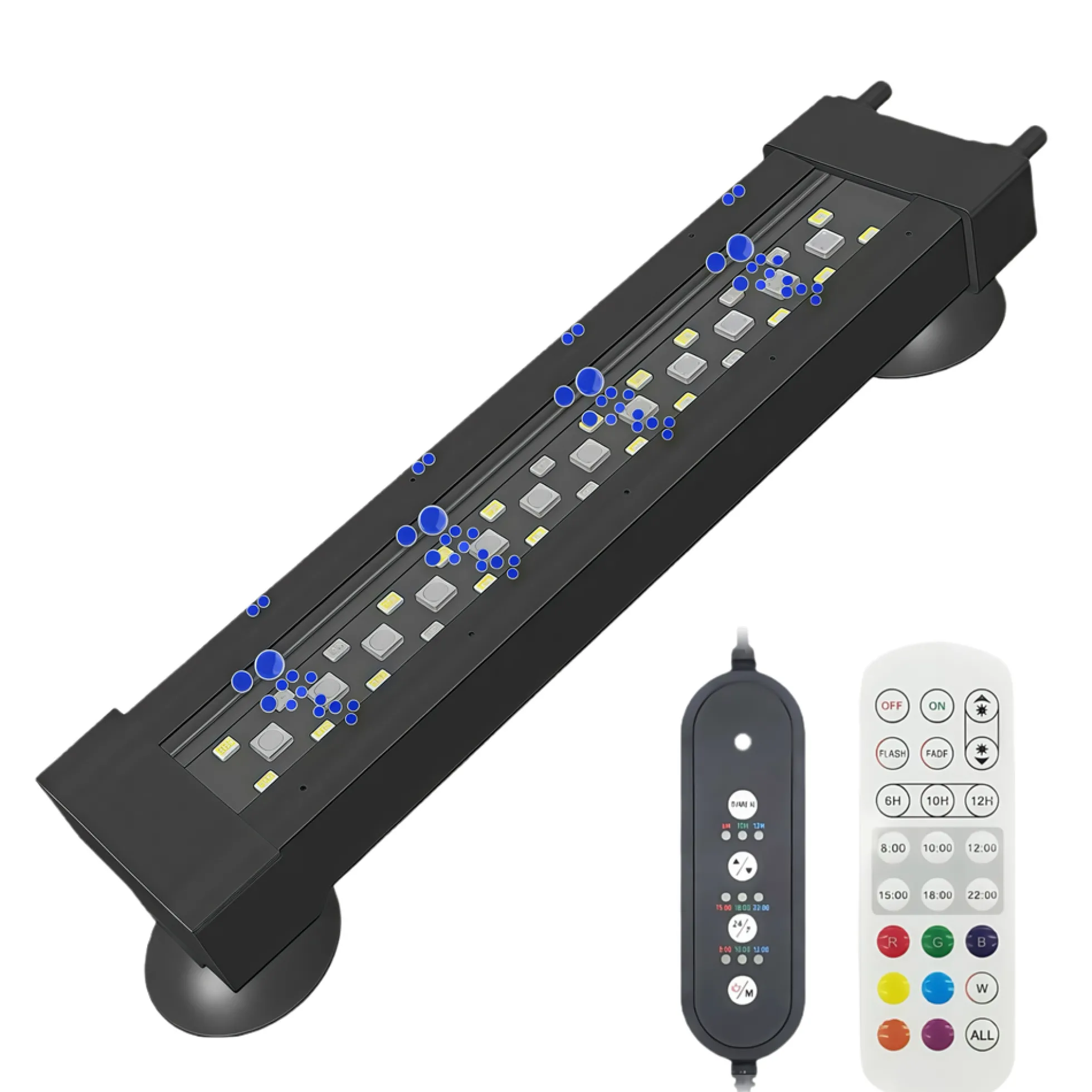 Akvarie armatur, 30 cm, 10W, RGB+NW, IP68