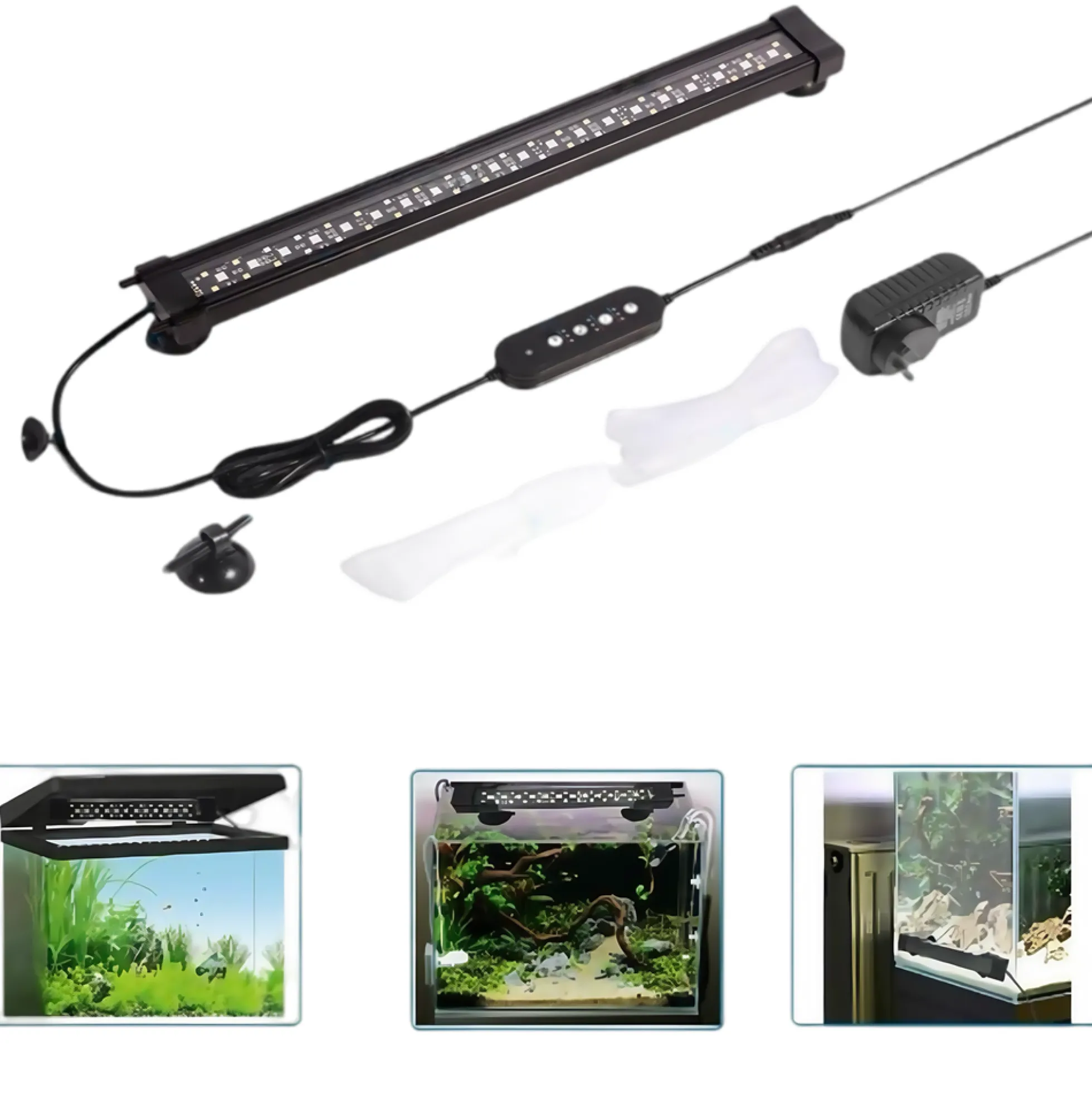 Akvarie armatur, 30 cm, 10W, RGB+NW, IP68