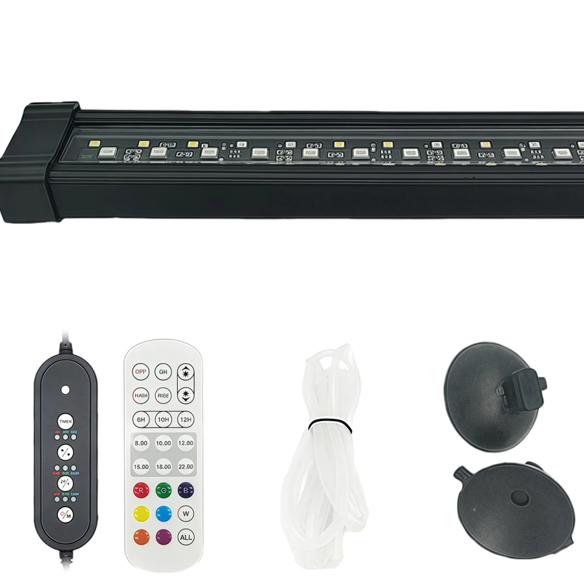Akvarie armatur, 40 cm, 12W, RGB+NW, IP68
